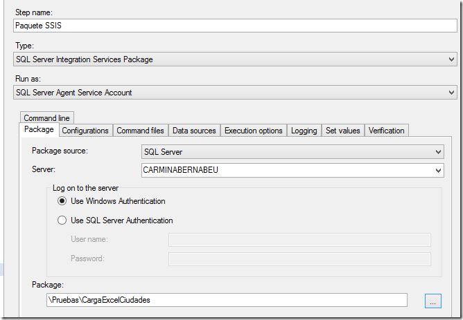 Invocar paquetes de SSIS de forma dinámica a través de un Job 10 paquetes de ssis