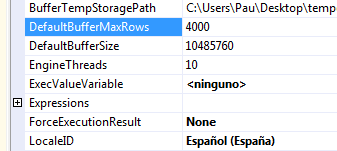 Uso de memoria y tamaño de buffers en SSIS 3 Uso de memoria y tamaño de buffers en SSIS