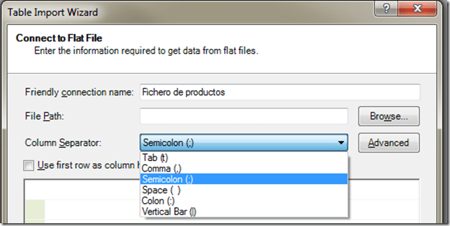 Importando a PowerPivot (III). Leyendo datos desde un fichero de texto plano 5 Importando a PowerPivot (III). Leyendo datos desde un fichero de texto plano