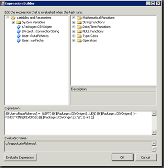 Expression Task para Integration Services en SQL 2012 3 Expression Task para Integration Services en SQL 2012