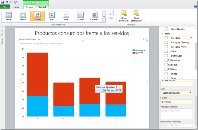 Construyendo un informe de Power View sobre mi libro de PowerPivot 4 Construyendo un informe de Power View sobre mi libro de PowerPivot