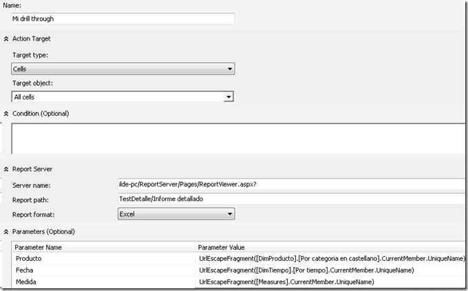 Drillthrough personalizado sobre medidas calculadas en SSAS (SQL Server Analysis Services) 4 Drillthrough personalizado sobre medidas calculadas en SSAS (SQL Server Analysis Services)