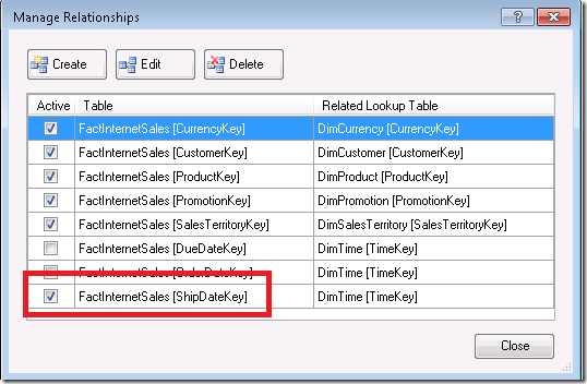 Novedades de PowerPivot en Denali (IV): Múltiples relaciones entre tablas 9 Novedades de PowerPivot en Denali (IV): Múltiples relaciones entre tablas