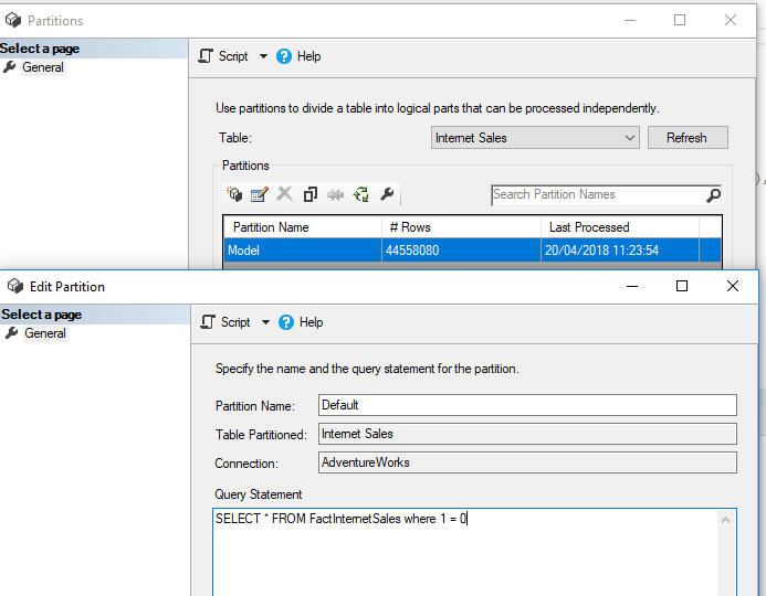 Particionado dinámico de cubos tabulares con TOM 5 Particionado dinámico de cubos tabulares con TOM