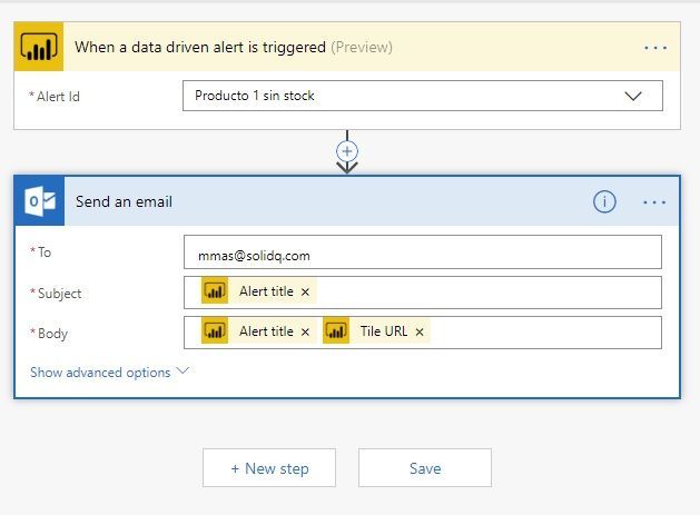 Escenarios real time con Power BI y Flow 21 Escenarios real time con Power BI y Flow