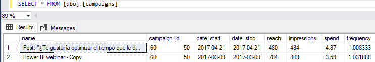 Consumiendo Facebook Marketing API desde SSIS 15 Consumiendo Facebook Marketing API desde SSIS