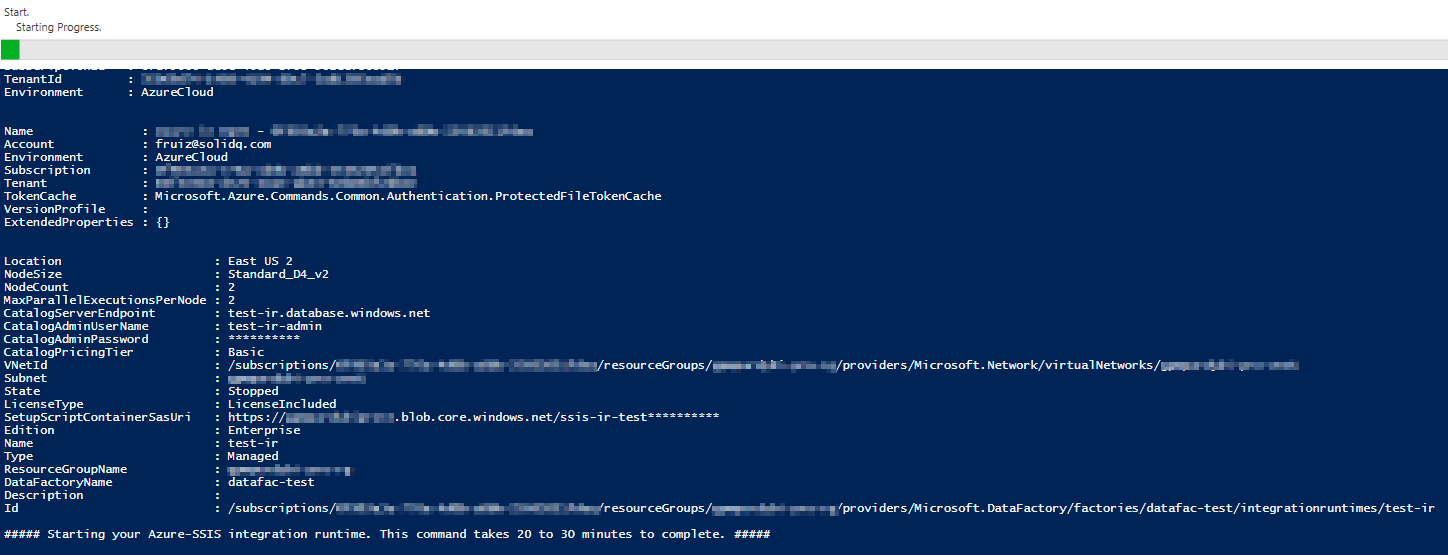 Configuración Personalizada para Azure-SSIS Integration Runtime 4 Configuración Personalizada para Azure-SSIS Integration Runtime