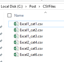 Convertir ficheros Excel en CSV y cargar ficheros usando SSIS 12 Ruta ficheros csv