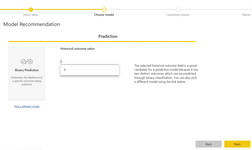 Power BI dataflows Model selection menu Power BI dataflows