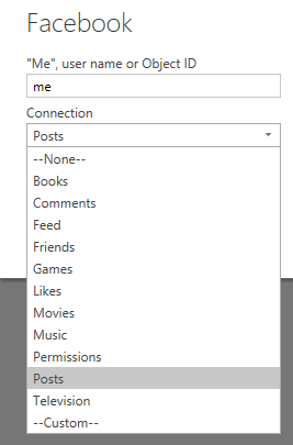 SQSA: SolidQ Social Analyzer - Analiza tus redes sociales con SolidQ 6 PowerBI Facebook Connector configuration