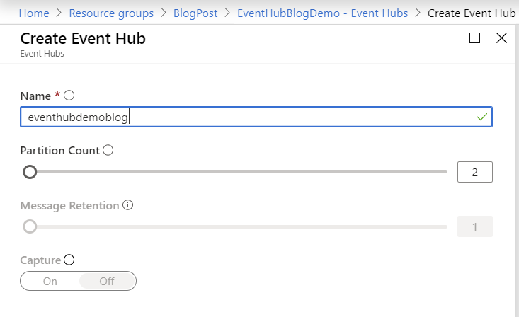 Real time con Event Hubs y Stream Analytics y Power BI 2 Creating Event Hubs Azure