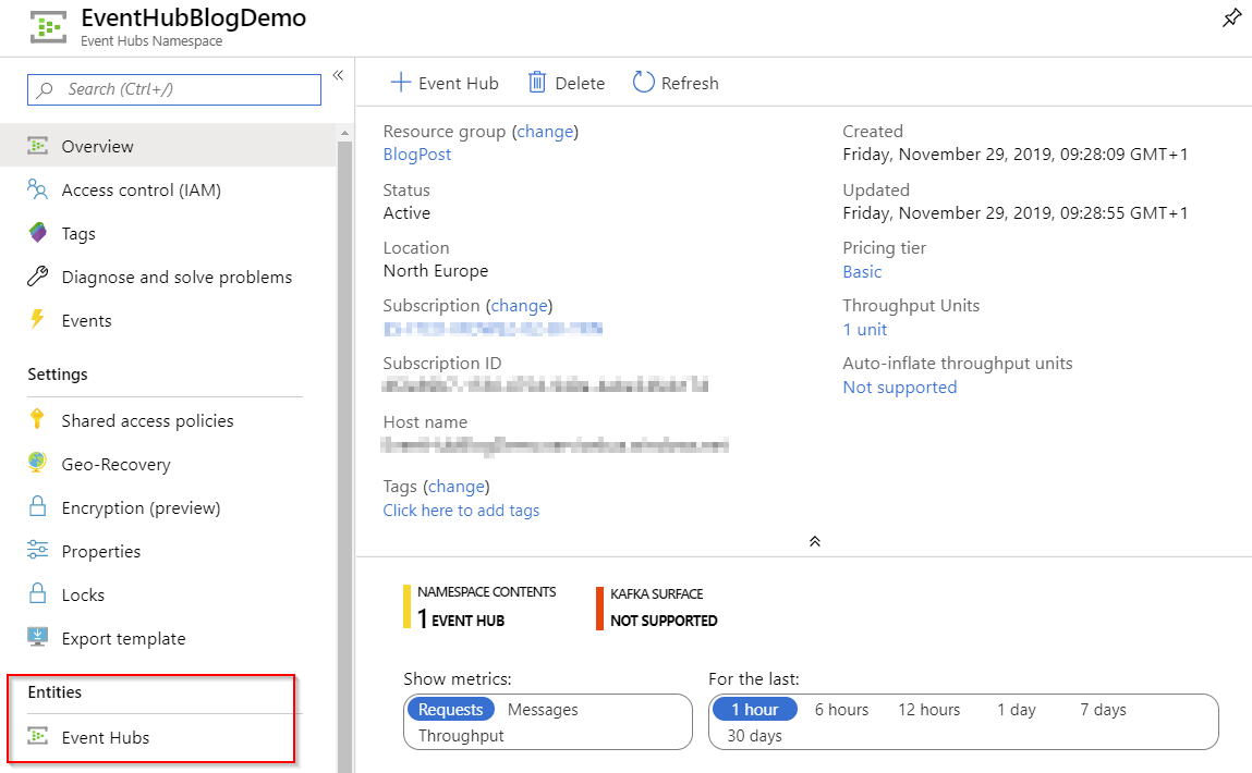 Event Hubs Blog Demo Event Hubs Blog Demo