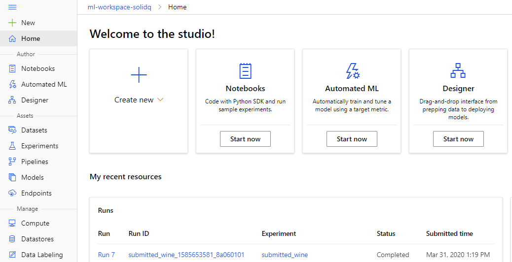 Un paseo por Azure ML Services  1 Azure ML Studio overview