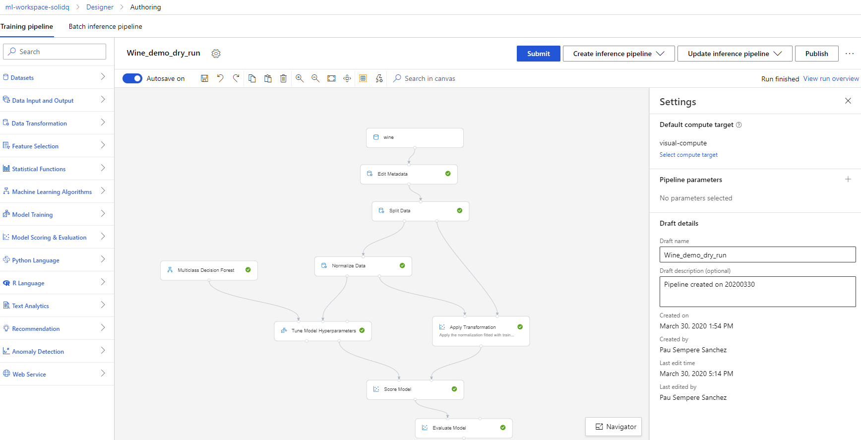 Un paseo por Azure ML Services  13 Azure ML Designer en Azure ML Services