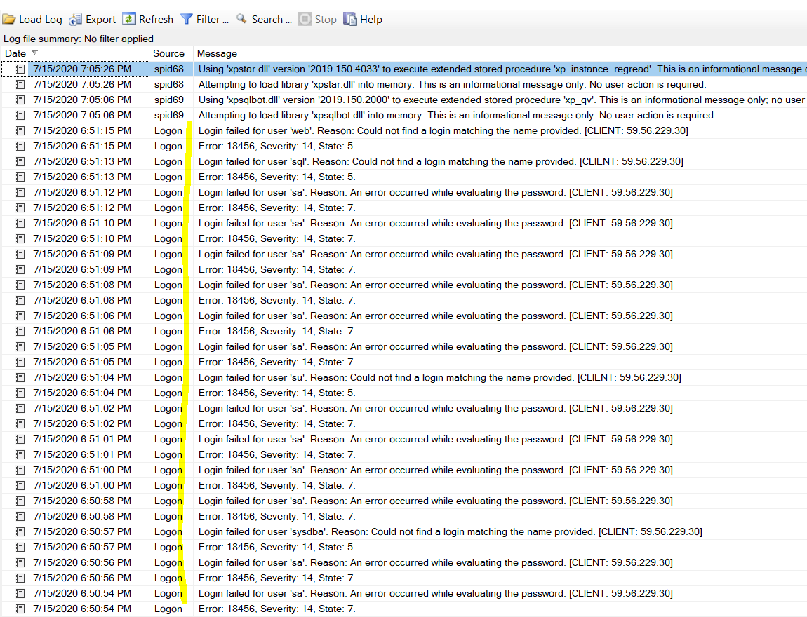 Honeypot: un SQL Server desprotegido en Azure 11 Honeypot: un SQL Server desprotegido en Azure