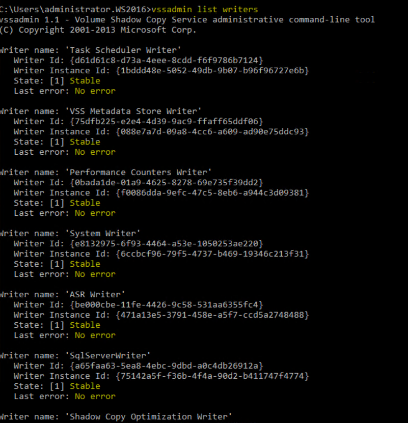 Haz de Volume Shadow Copy Service (VSS) tu aliado y no tu enemigo 4 Volume Shadow Copy Service (VSS)