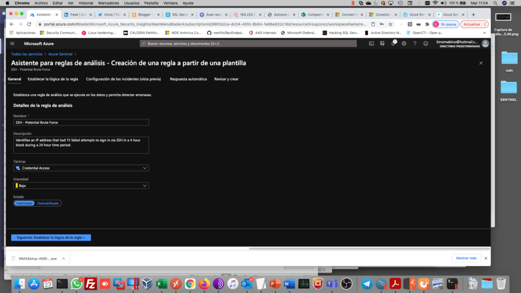 Azure Sentinel: De 0 a 100. Episodio 2 16 asistente Sentinel azure