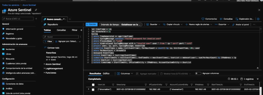 Azure Sentinel: De 0 a 100. Episodio 2 17 Azure Sentinel: De 0 a 100. Episodio 2