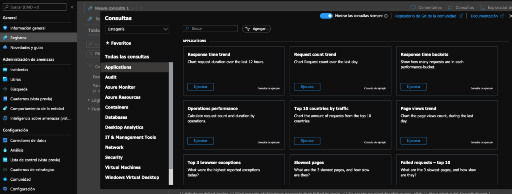 Azure Sentinel: De 0 a 100. Episodio 2 12 eventos consultas