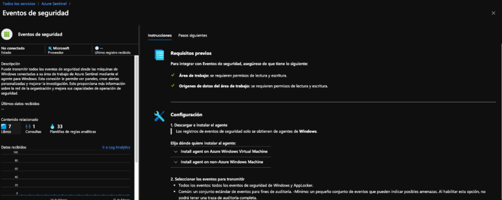 Azure Sentinel: De 0 a 100. Episodio 2 11 eventos seguridad