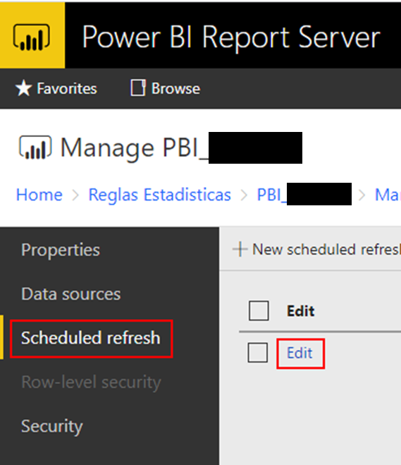 Power BI Report Server manage PBI