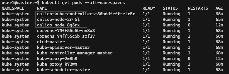 Kubernetes: Instalar cluster Kubernetes con kubeadm 7 calico nube kubernetes cluster user