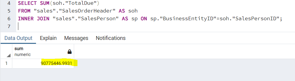 Virtualización de datos en PostgreSQL con Foreign Data Wrappers (I) 21 select inner join sum