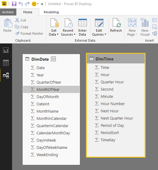 Dimensiones tiempo y fecha con lenguaje M 14 15