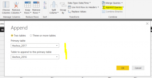 Migrar de Qlik a PowerBI 7 Append Queries Power BI