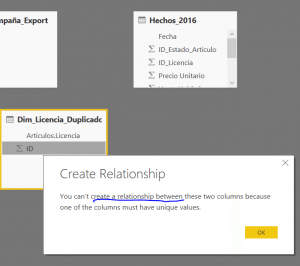 Migrar de Qlik a PowerBI 25 Duplicated error